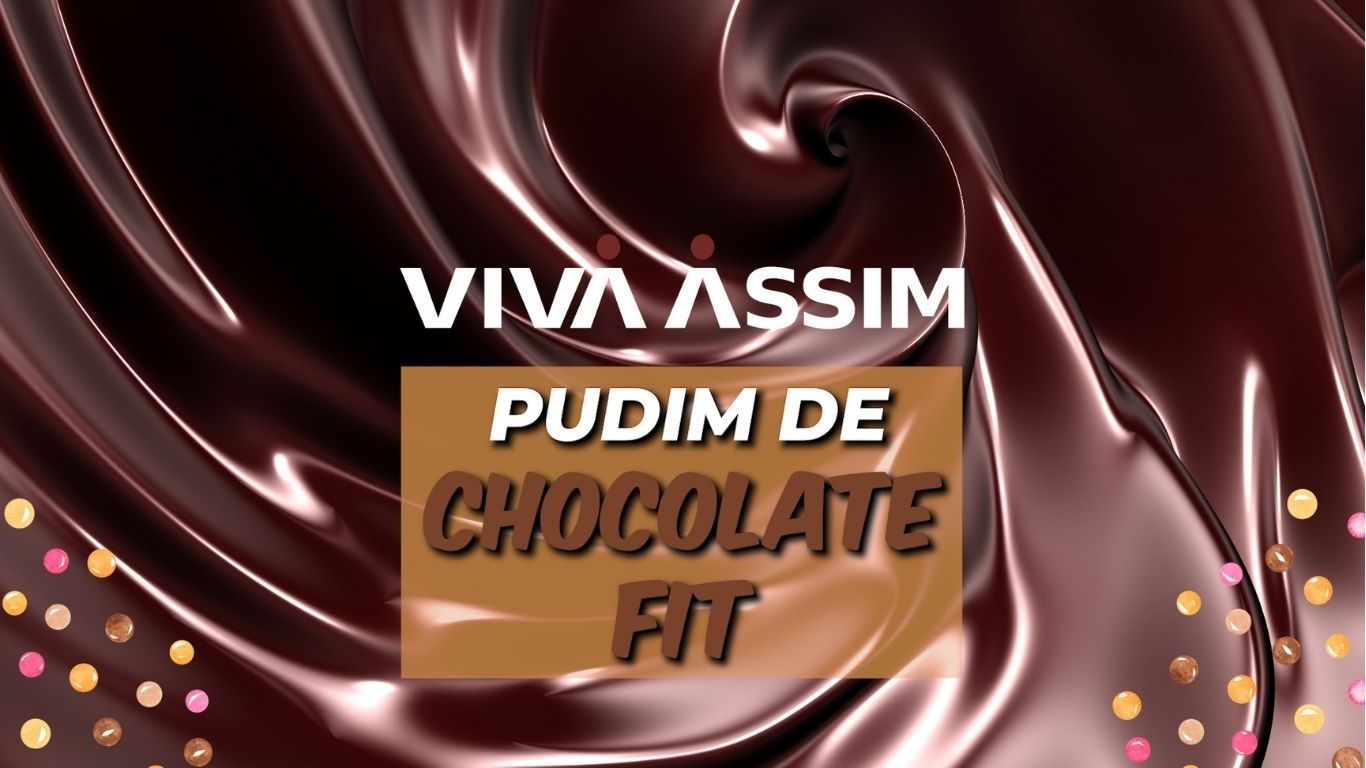Pudim de chocolate fit